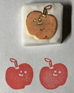 評判・口コミ3：消しゴムはんこ講座を受講！失敗したけどむしろ伸びしろ！
